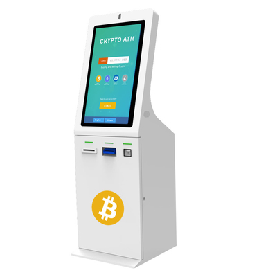 Kiosque 32inch d'atmosphère de Bitcoin de recycleur d'argent liquide de logiciel gratuit avec le scanner de QR