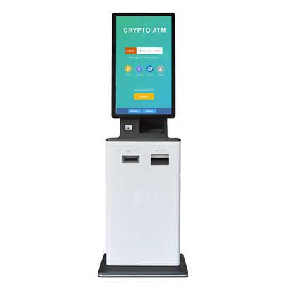 La machine intelligente de kiosque de paiement de la reconnaissance des visages 23.8inch saupoudrent le cadre enduit en métal
