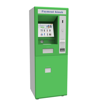 Les pleins kiosques de service financier de machine d'opérations bancaires d'atmosphère de fonction des kiosques de paiement en espèces