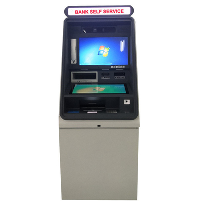 Logo adapté aux besoins du client double machine de kiosque de paiement d'écran de 17 pouces multifonctionnelle