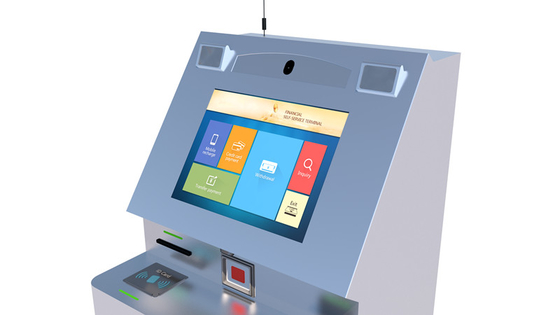 le mobile 17~19inch refont le plein de la conception futée de kiosque d'opérations bancaires de service de kiosque/individu