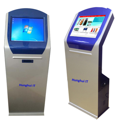 Kiosque interactif d'écran tactile de machine de 19,1 de pouce atmosphères de banque avec l'imprimante de billet