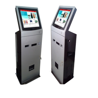 Plancher d'ODM d'OEM tenant la machine automatisée de kiosque de paiement avec le lecteur de cartes