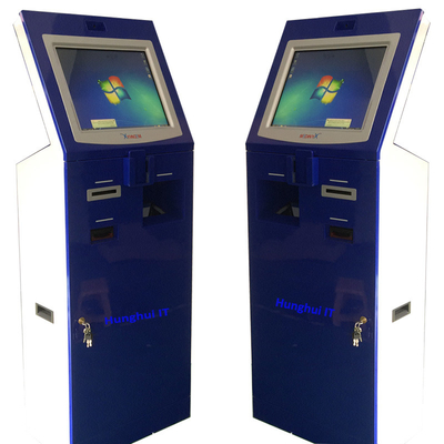 Plancher d'ODM d'OEM tenant la machine automatisée de kiosque de paiement avec le lecteur de cartes