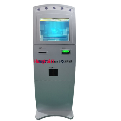 Argent liquide de kiosque de service d'individu de banque de position de lobby de FCC ou machine d'échange de pièce de monnaie