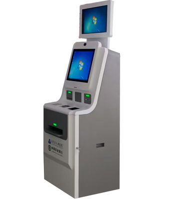 terminal de banque de kiosque de service d'individu de l'écran tactile 17inch avec le paiement en espèces