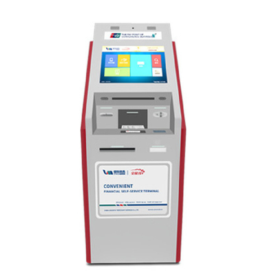 Banques toutes dans une machine de kiosque de paiement en espèces 10 points d'écran tactile