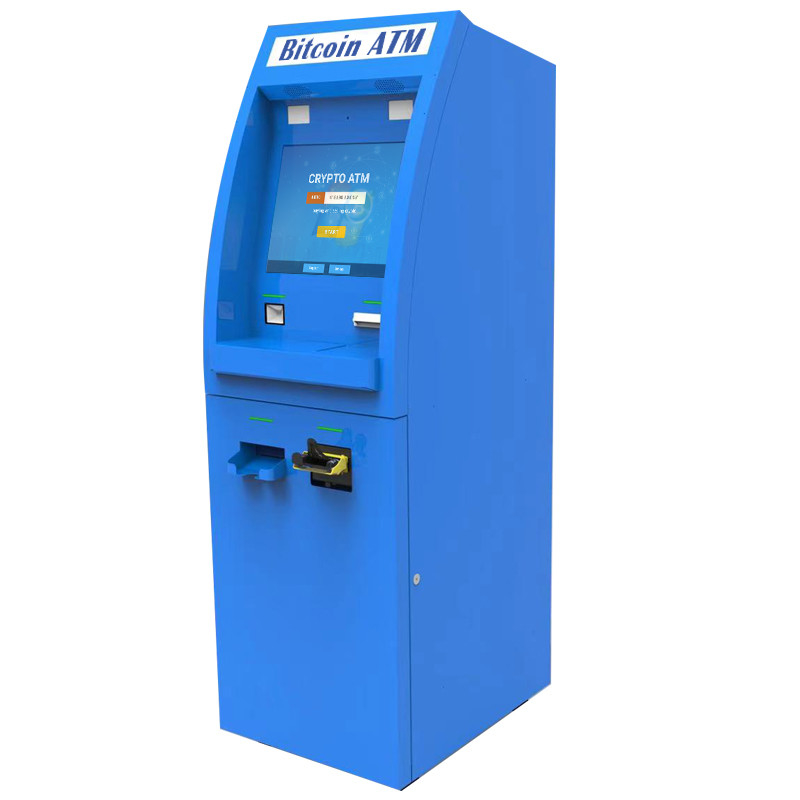machine d'atmosphère de banque de l'écran tactile 19inch avec l'accepteur et le distributeur en vrac d'argent liquide